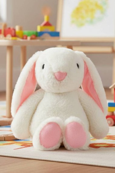 Singing Music Bunny Baby Sleep Soother Plush Toy with 4 Modes Music