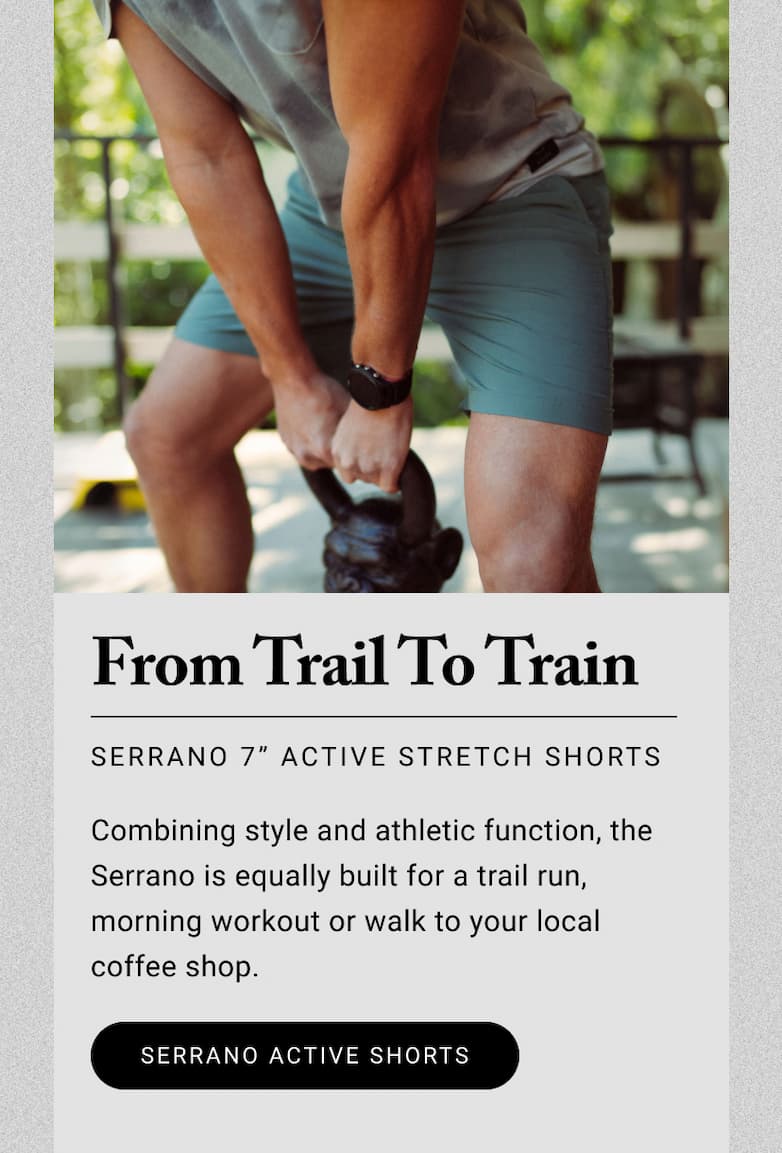 Combining style and athletic function, the Serrano is equally built for a trail run, morning workout or walk to your local coffee shop.