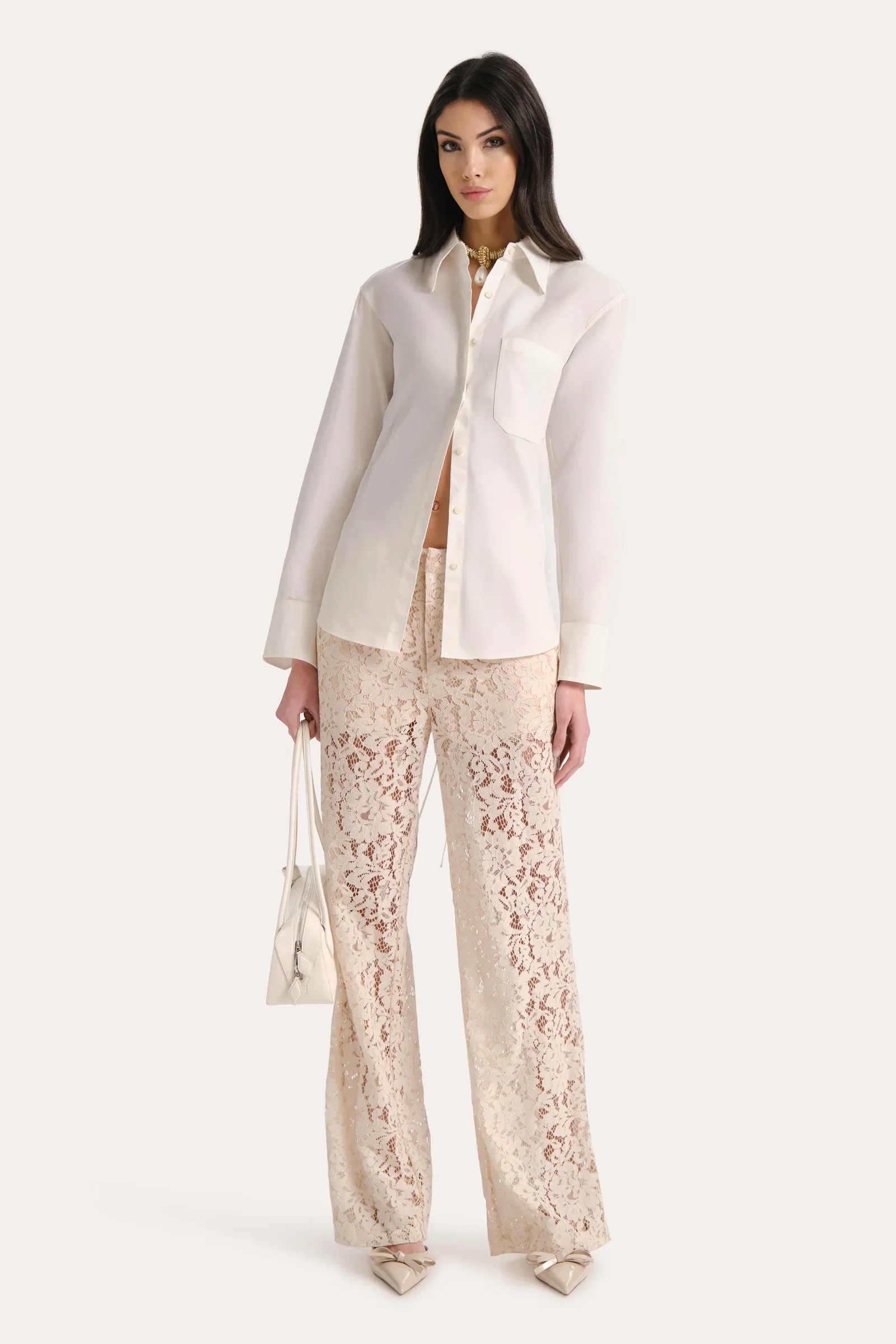 Image of Mari Cotton Poplin Button Down