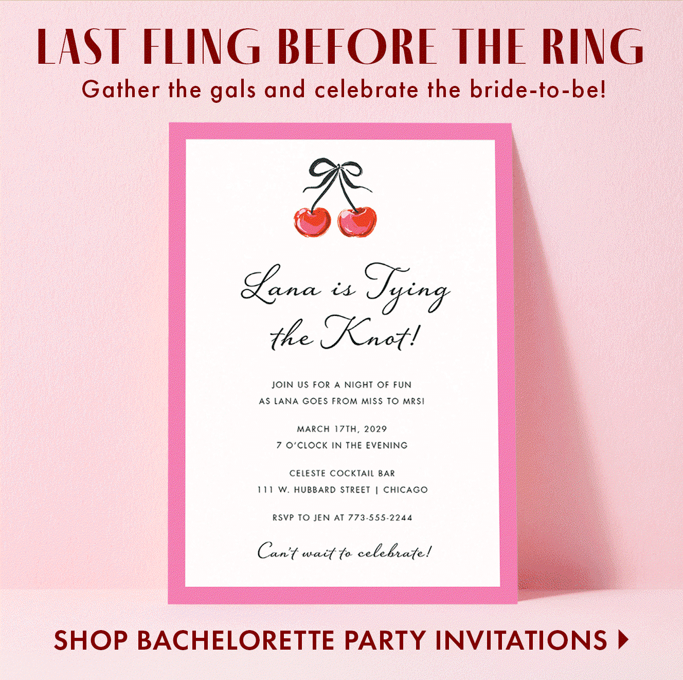 Bachelorette Party Invitations