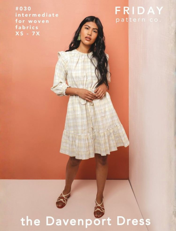 Friday Pattern Company Paper Sewing Pattern Davenport Dress