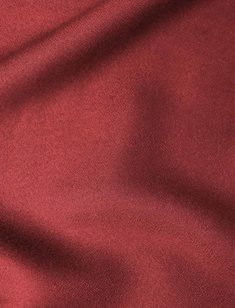 Atelier Brunette Viscose Crepe Fabric Amarante
