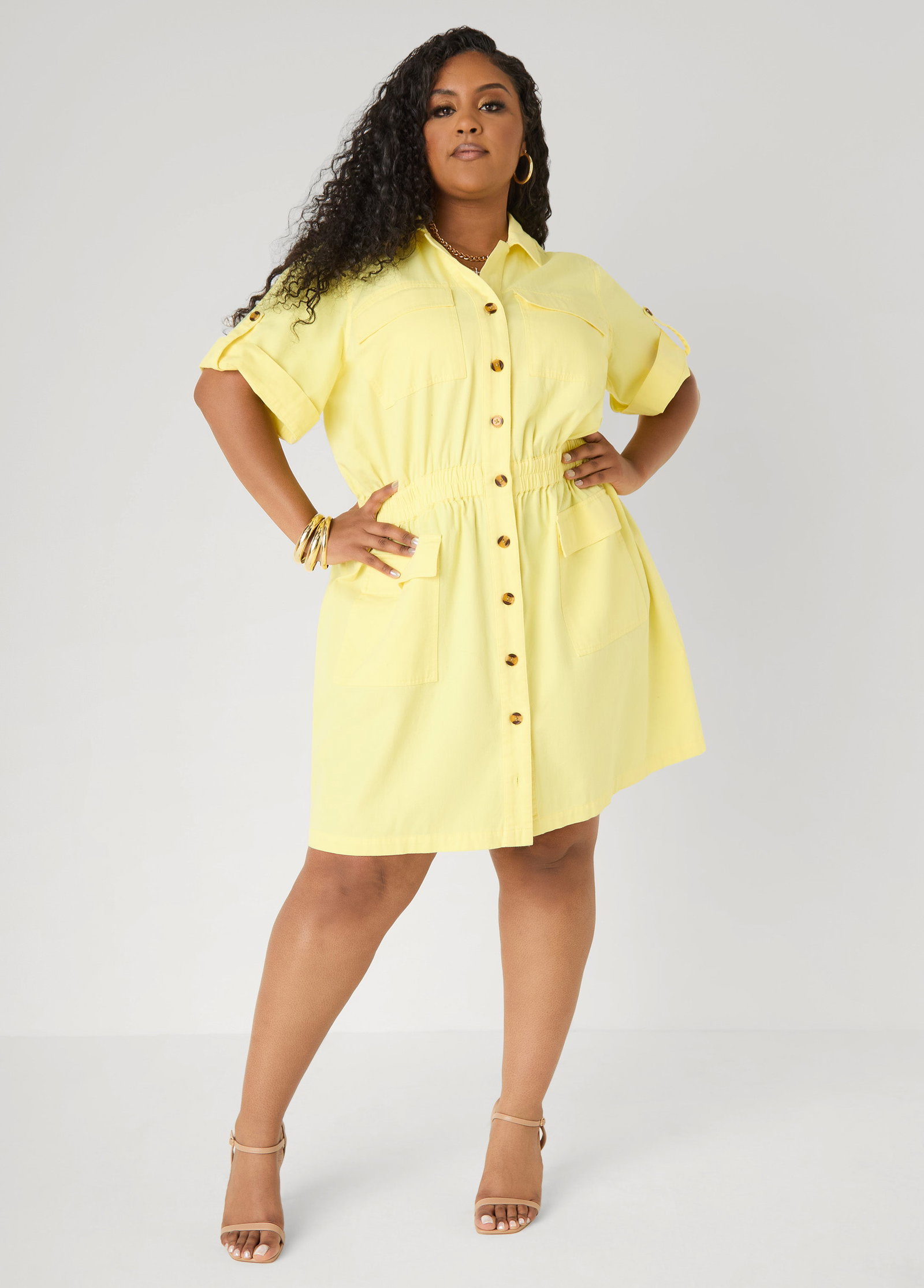 Denim Cargo Dress