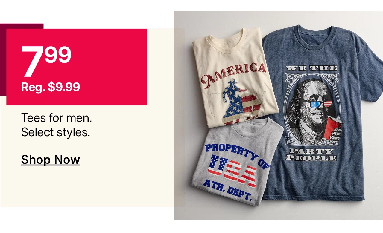$7.99 tees for men