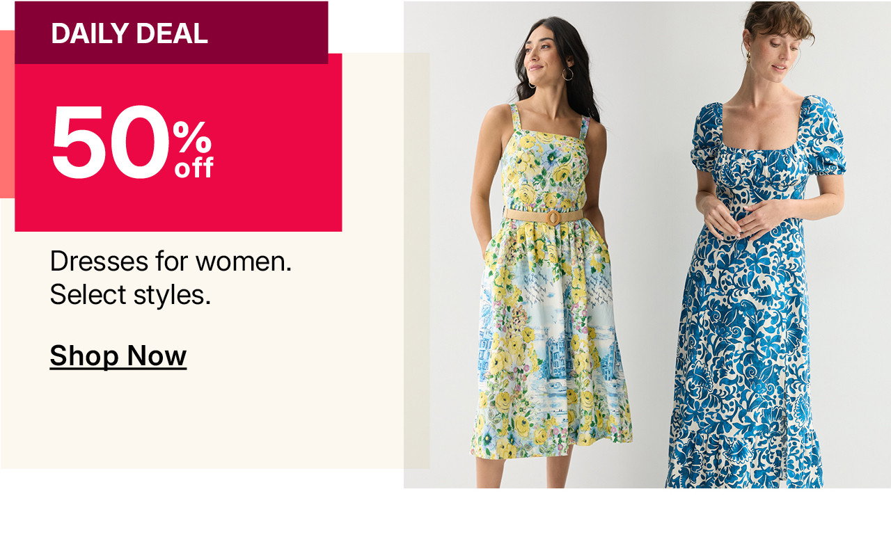 50% off dresses for women