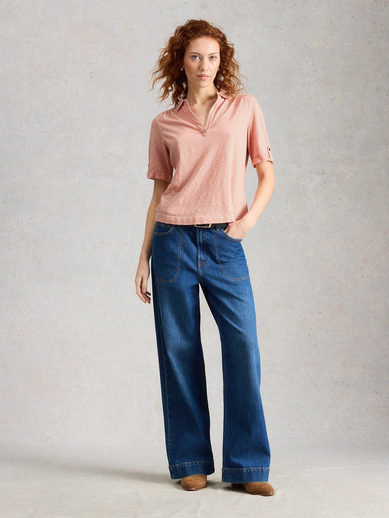 Shop Allie Ss Stripe Shirt