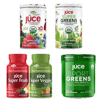 Terra Kai USDA Organic Juce Garden Berry, Garden Apple, Fruits & Veggies Capsules or Sports Greens