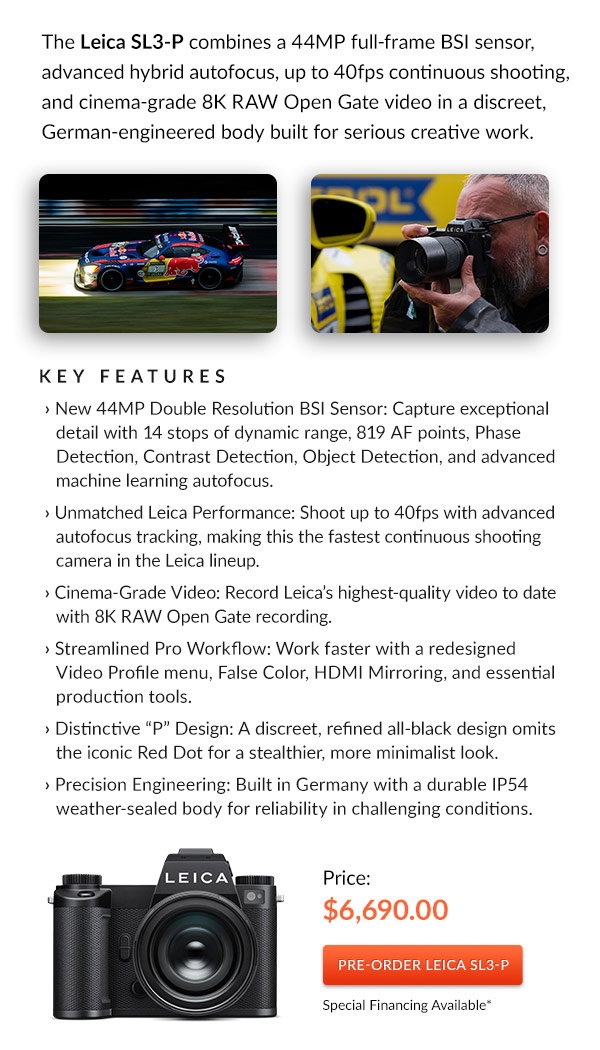 PRE-ORDER LEICA SL3-P