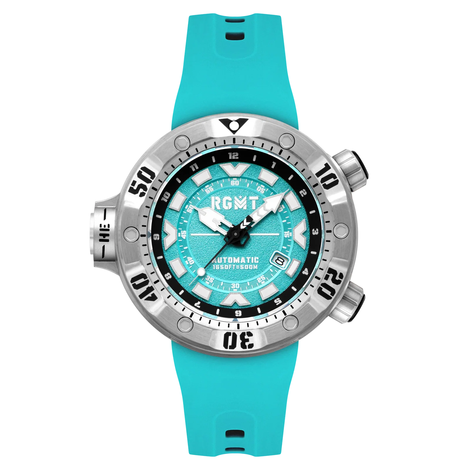 Image of RGMT Men's 50mm Depth Charge Automatic Silicone Strap Watch