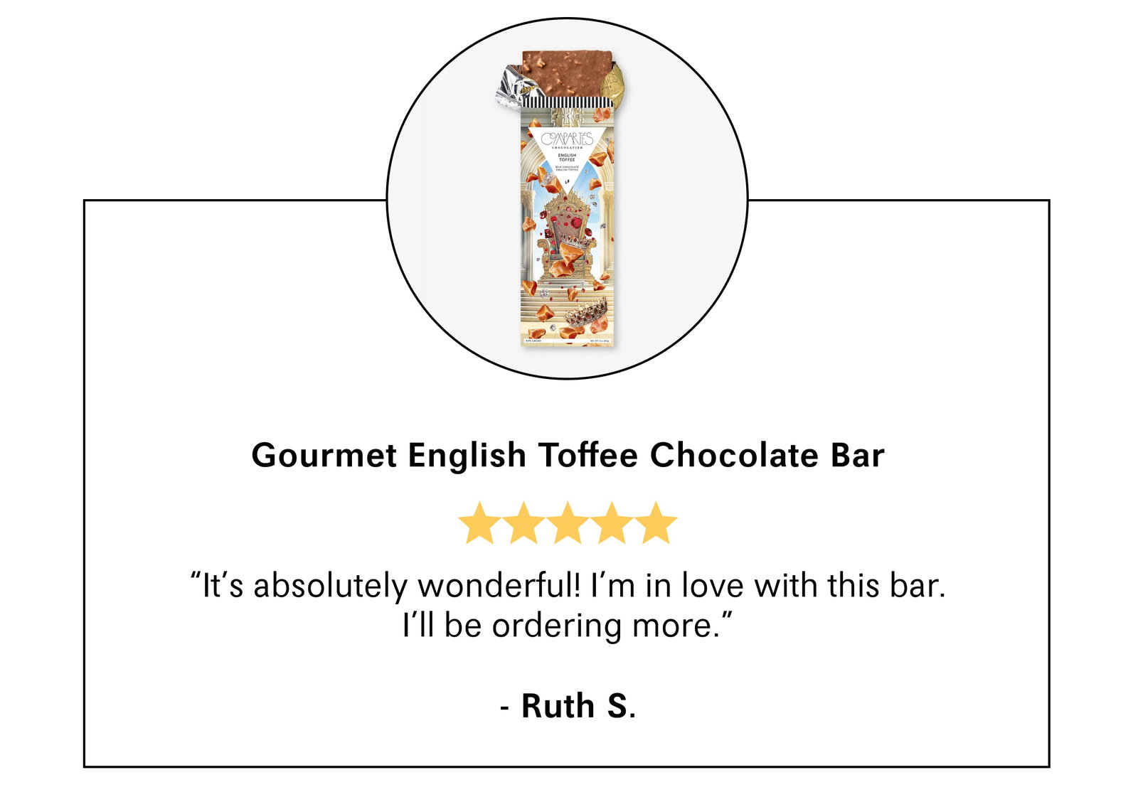 Gourmet English Toffee Chocolate Bar