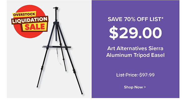 Art Alternatives Sierra Aluminum Tripod Easel
