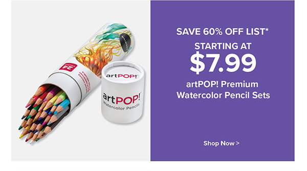 artPOP! Premium Watercolor Pencil Sets
