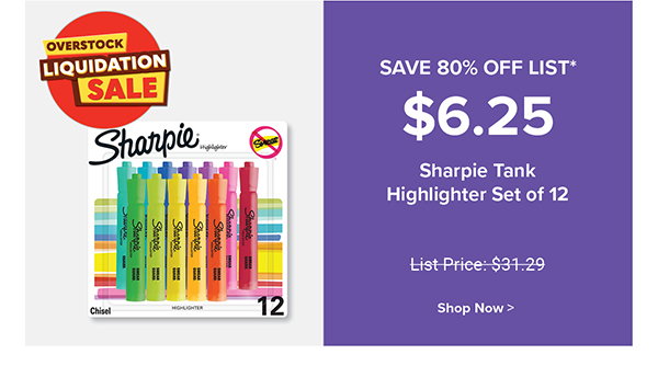 Sharpie Tank Highlighter Set of 12