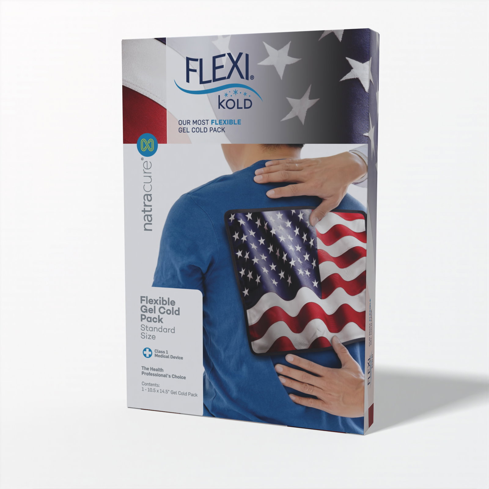 FlexiKold Gel Ice Packs - Standard Size USA Flag - 1 Pack