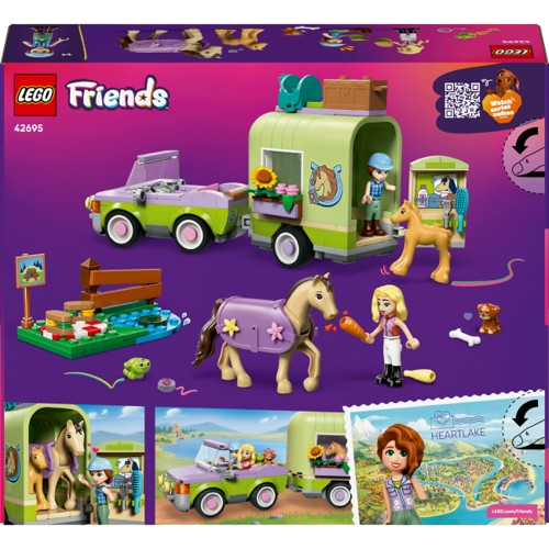 Конструктор LEGO Friends Причіп для коня й лошати