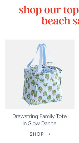 Drawstring Family Tote in Slow Dance