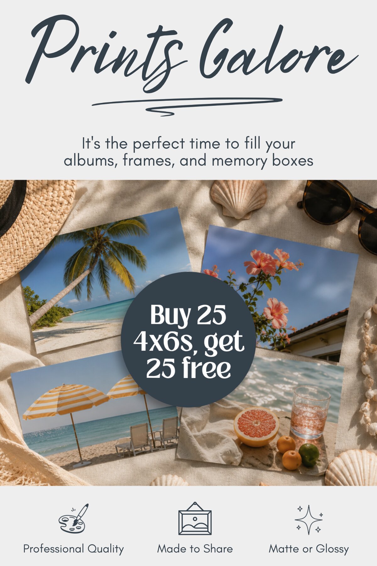 Buy 25 4x6 Prints, Get 25 Free Sale