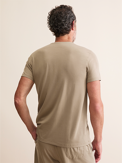 Men's Micro Modal T-Shirt in Taupe