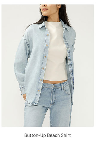 Button-Up Beach Shirt
