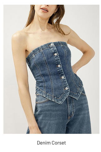 Denim Corset