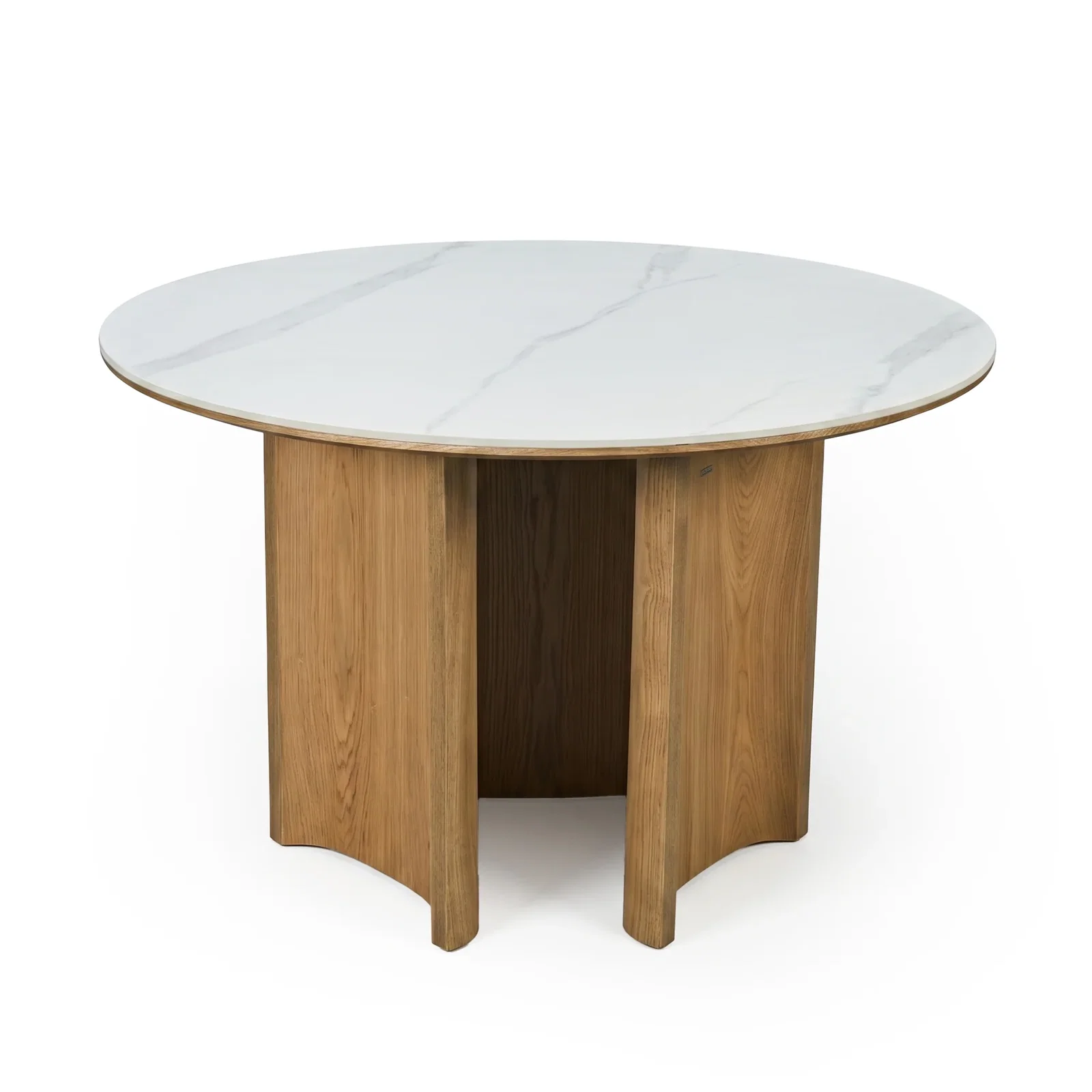 Image of Riven 120cm Round Dining Table in Oak
