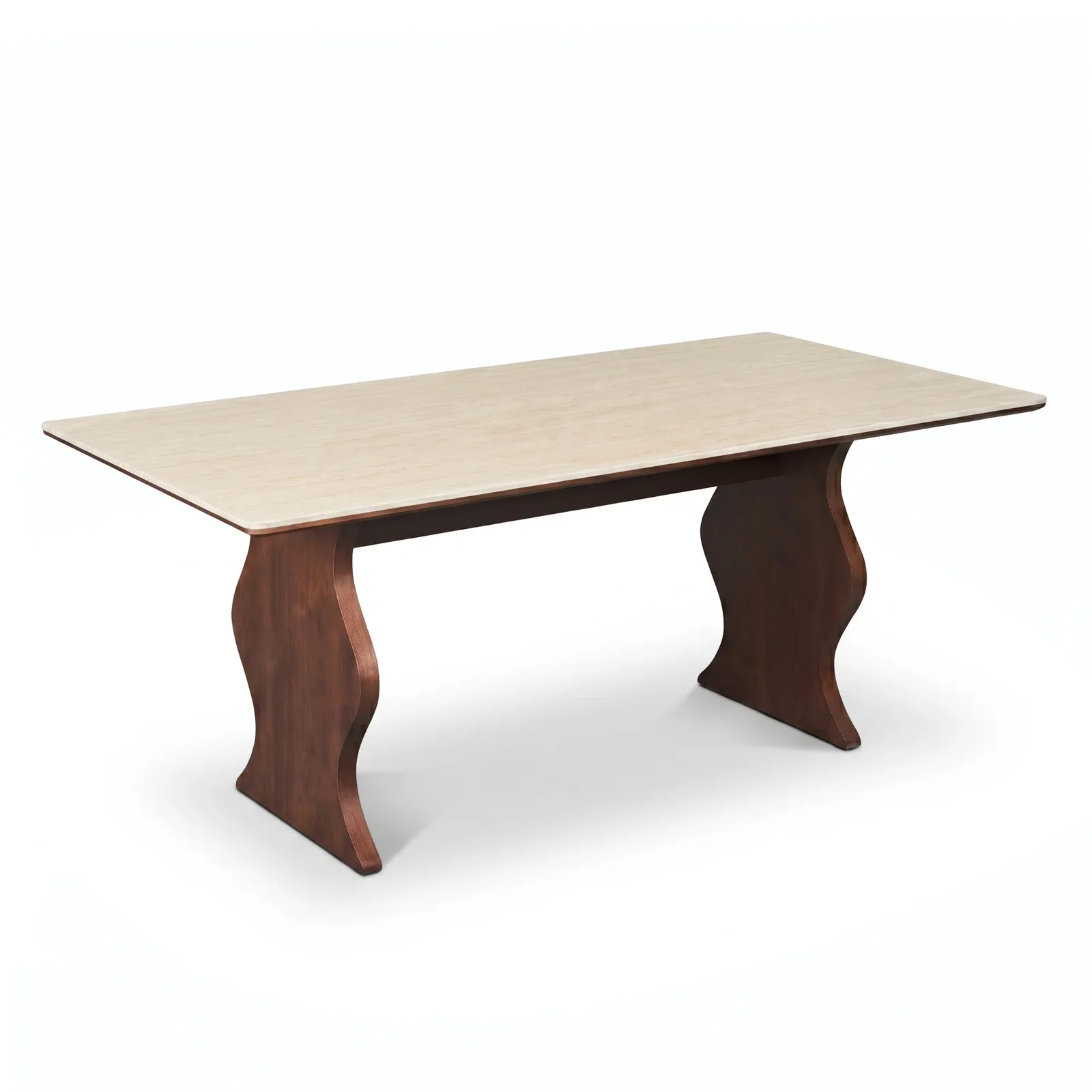 Image of Soren 180cm Sintered Stone Dining Table in Walnut