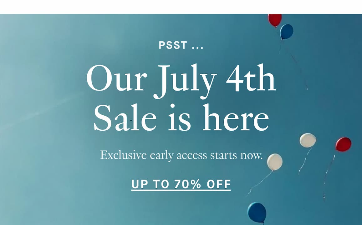 4th of July Sale 