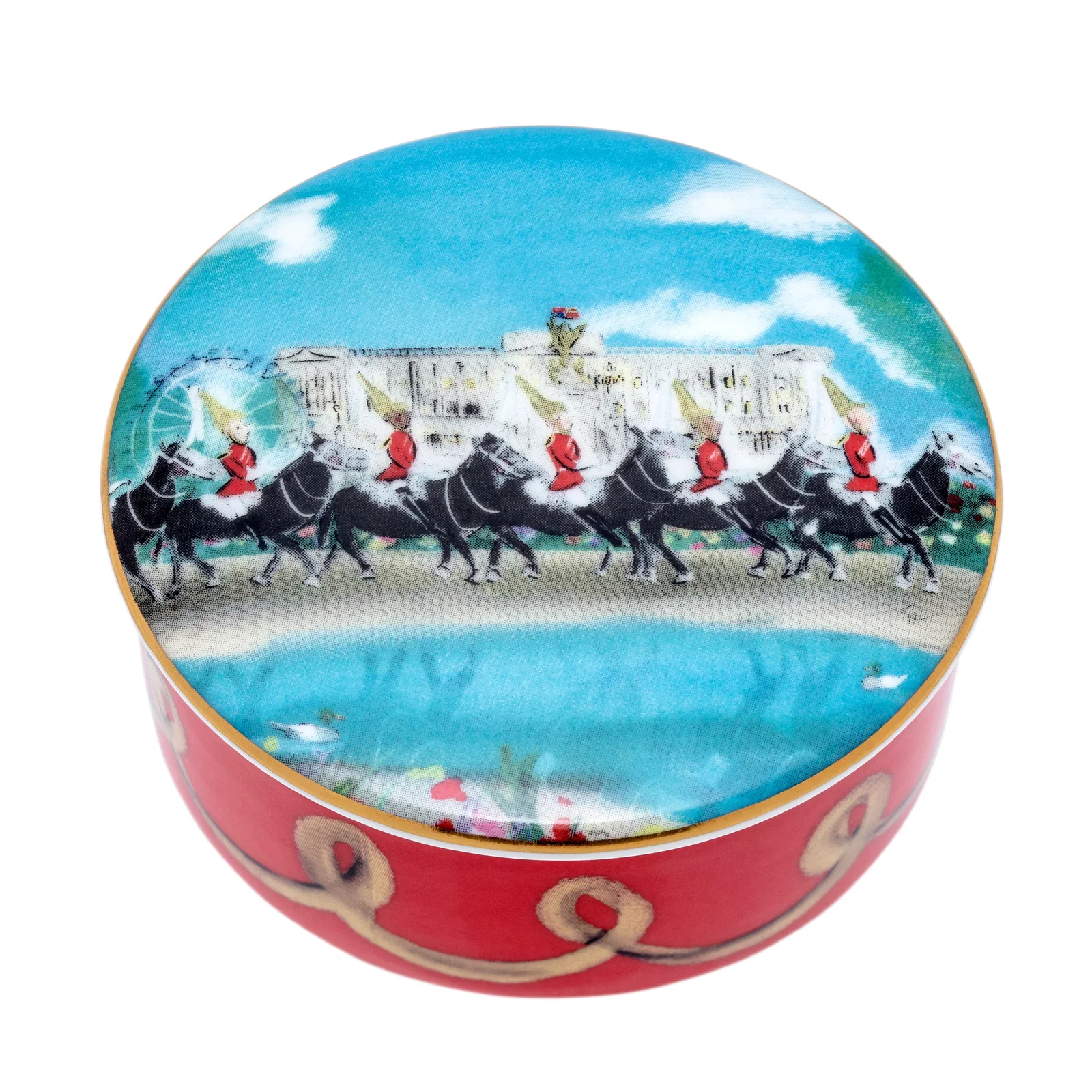 Image of Tug Rice "Life Guards on Parade" - Fine Bone China Trinket Box