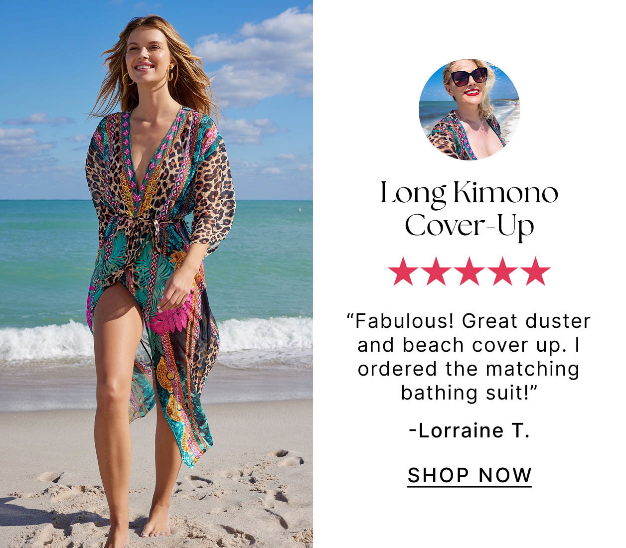 Long Kimono Cover-Up