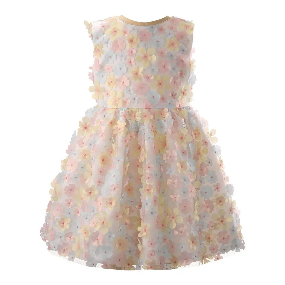 Flutter Flower Organza Party Dress