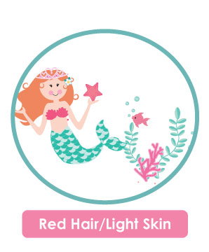 red haired mermaid collection