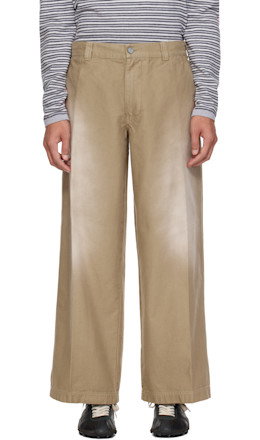 Beige Chino Woven Trousers - ERL