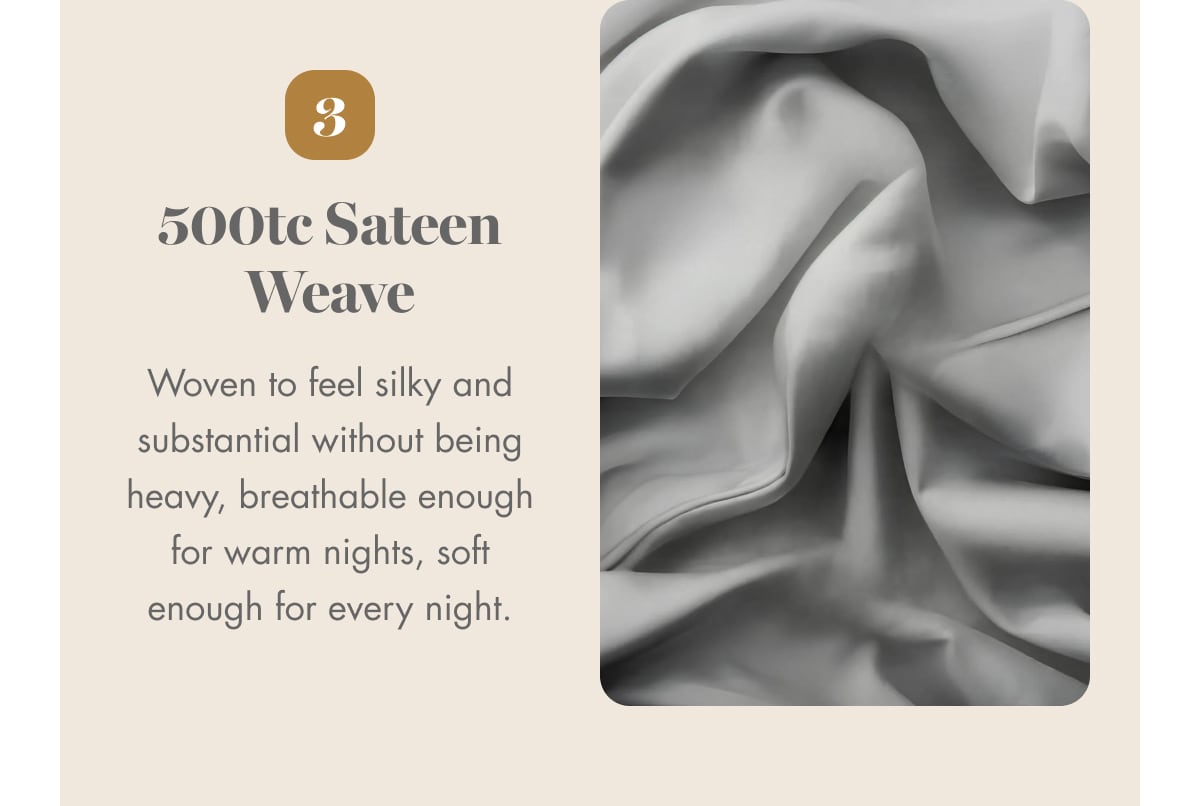 500tc Sateen Weave