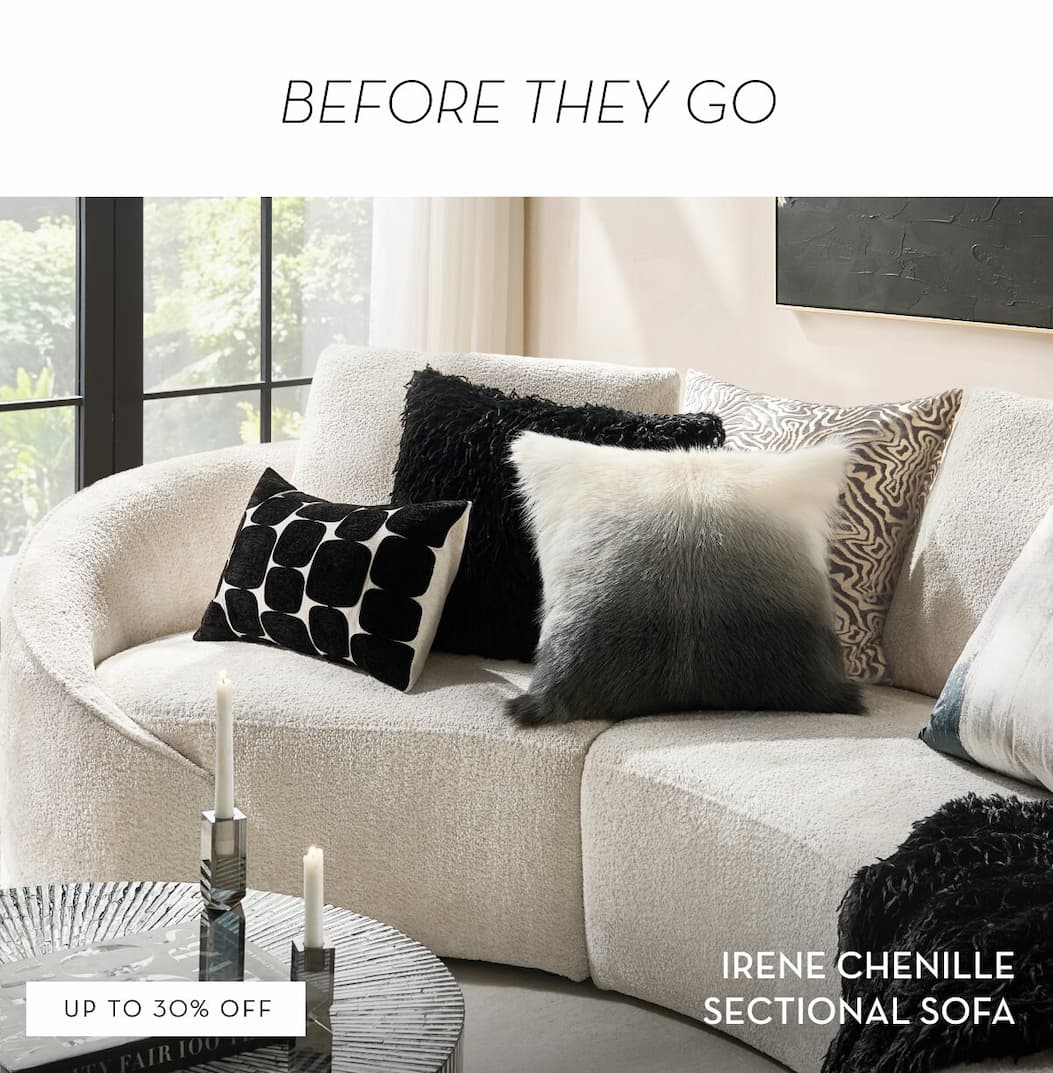 Irene Chenille Sectional Sofa