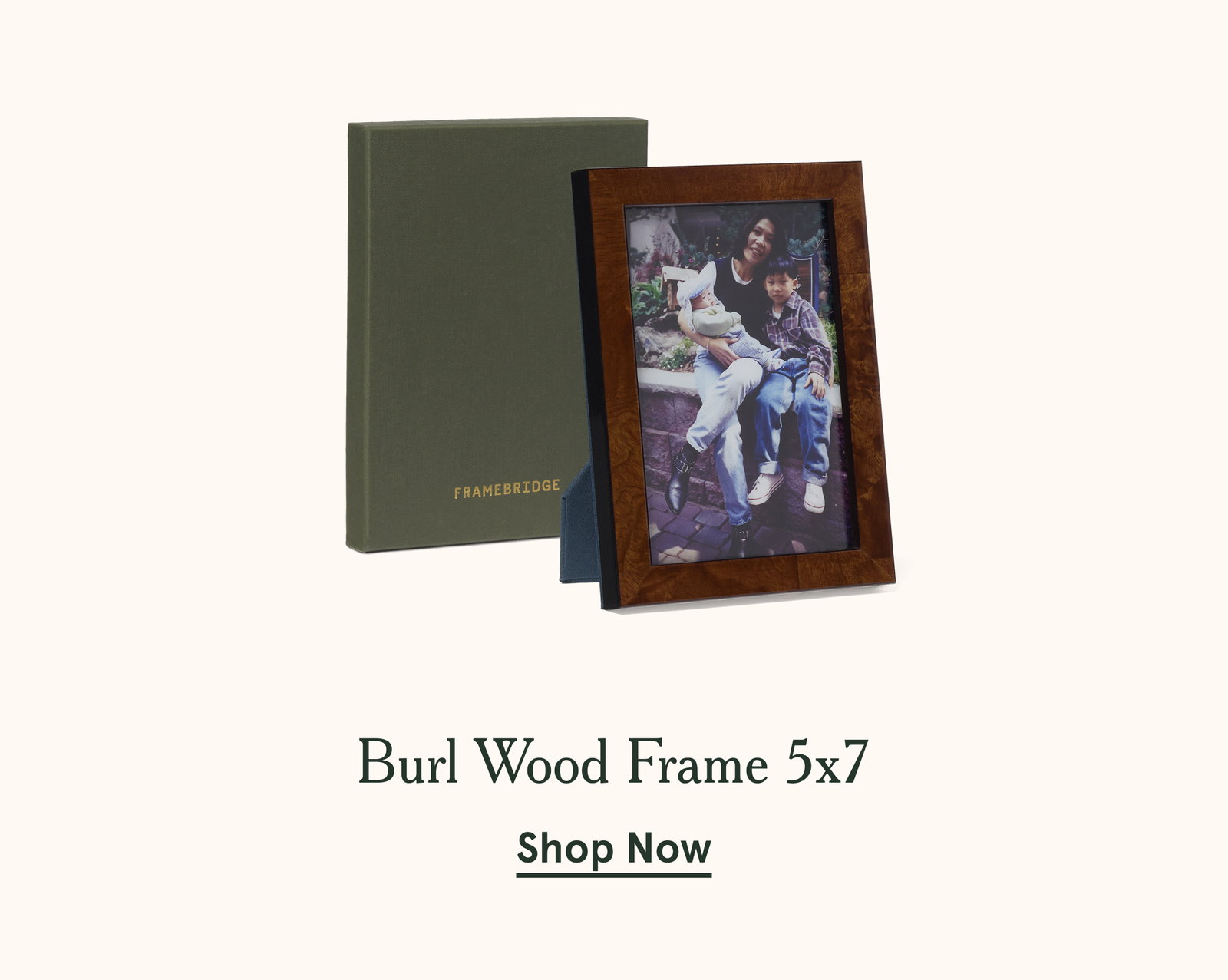 Burl Wood Frame 5x7