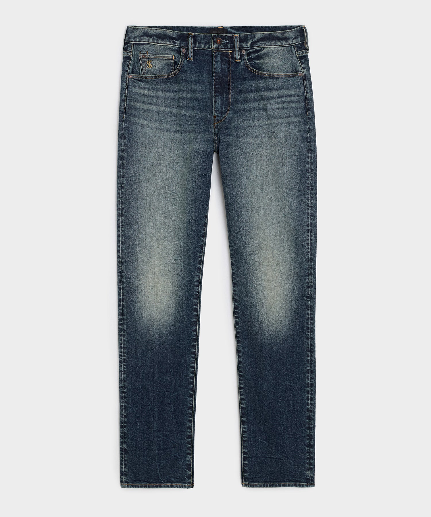 Image of High-Rise Slim Stretch Jean in Vintage Knee