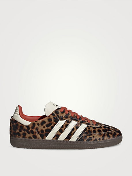 Samba OG Pony Hair Sneakers In Cheetah Print