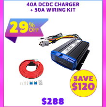 40A DCDC Charger with 50A Wiring Kit