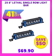 2x 6 Lethal Single Row Light Bar