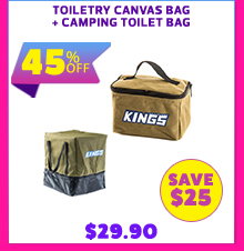 Toiletry Canvas Bag + Camping Toilet Bag