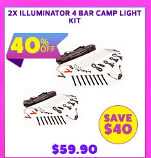 2x Illuminator 4 Bar Camp Light Kit