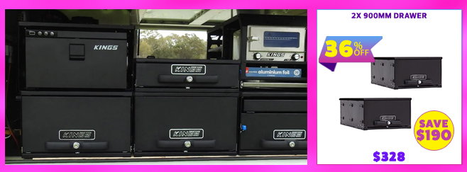 2x 900mm Drawer