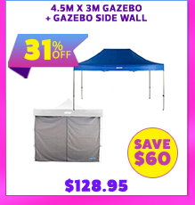 4.5m x 3m Gazebo + Gazebo Side Wall