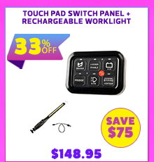 Touch pad switch panel + Rechargeable worklight