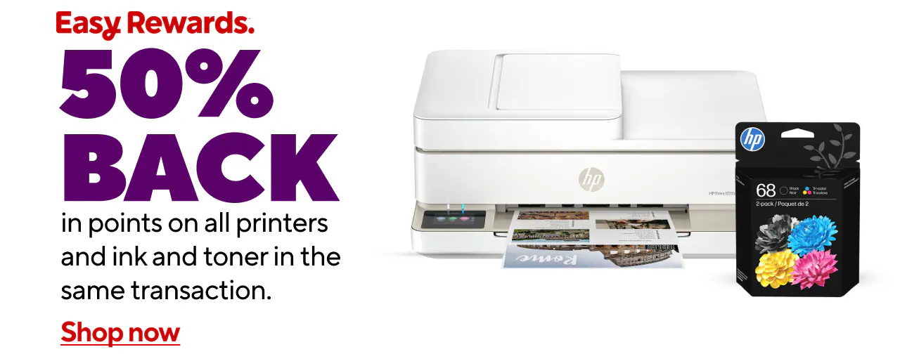 50% BIP on Printers, Ink &Toner in the same transaction