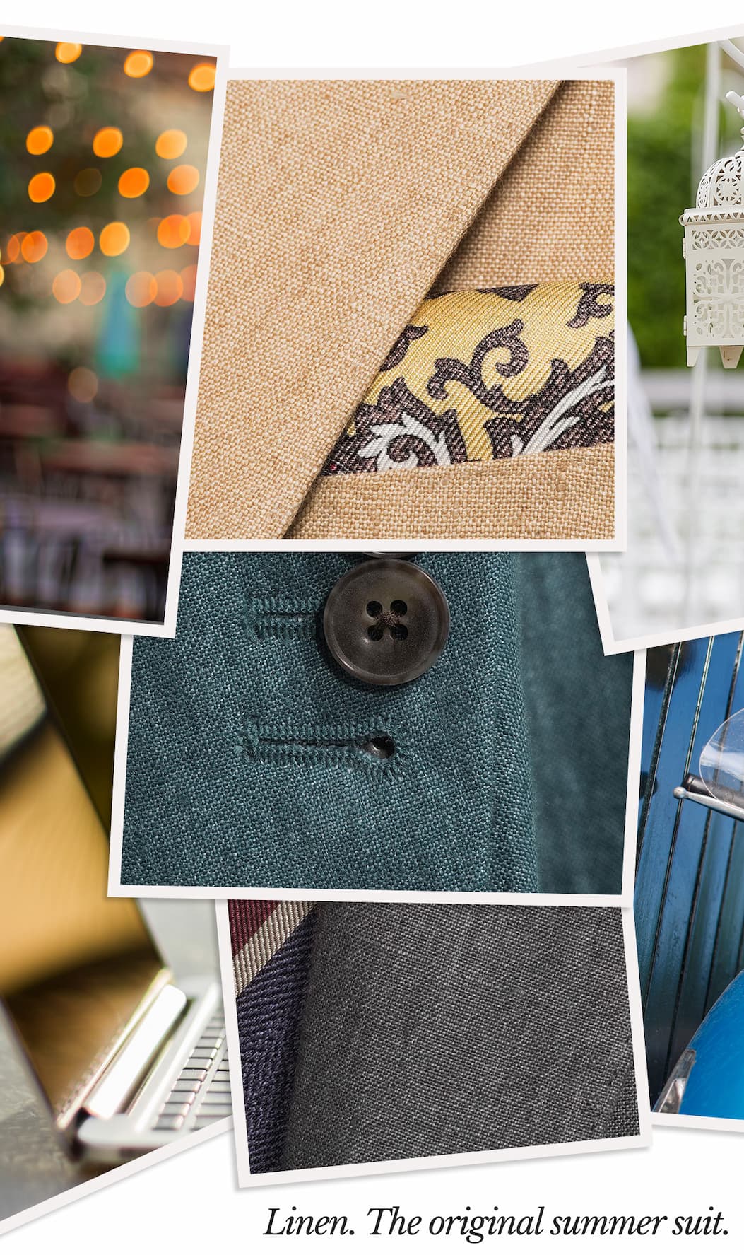 Linen. The original summer suit.