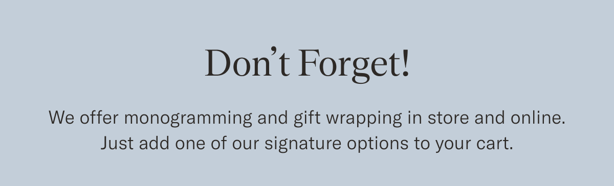 Don't Forget!