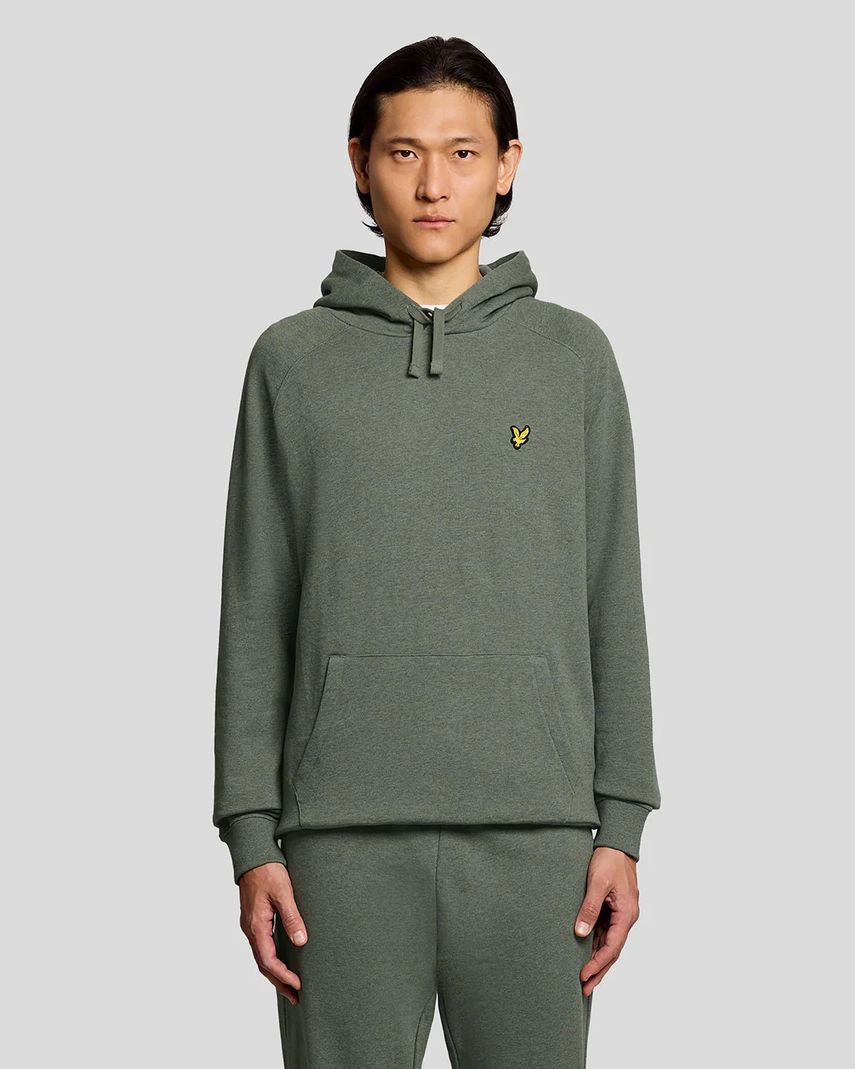 Image of Cotton Marl Raglan Hoodie