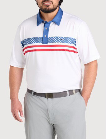 Americana Stripe Sankaty Performance Polo Shirt