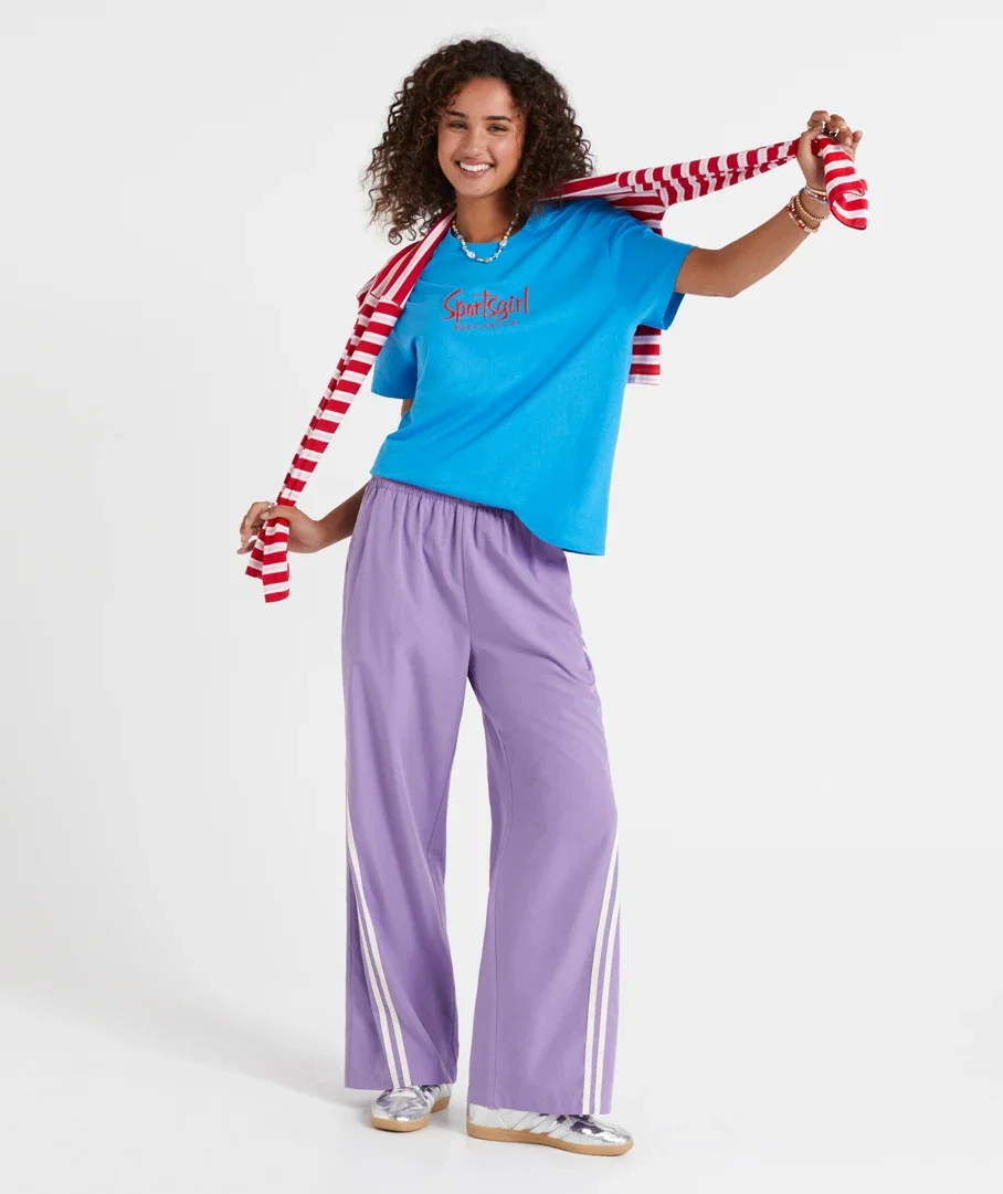 SPORTSGIRL WIDE LEG STRIPE PANT